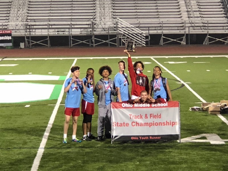 AMS TRACKSTERS EXCEL AT STATE; BOYS’ TEAM & GAGE FORD WIN STATE TITLES