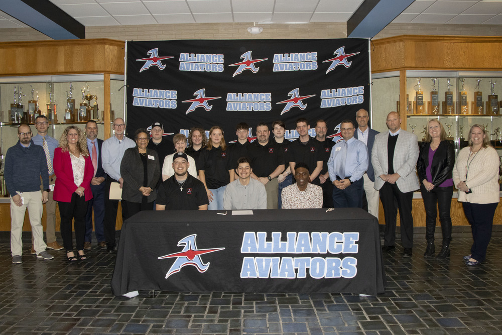 CTE Students with District Admin and AHS admin and teachers