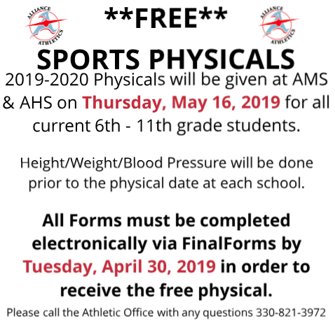 Free Sports Physicals!