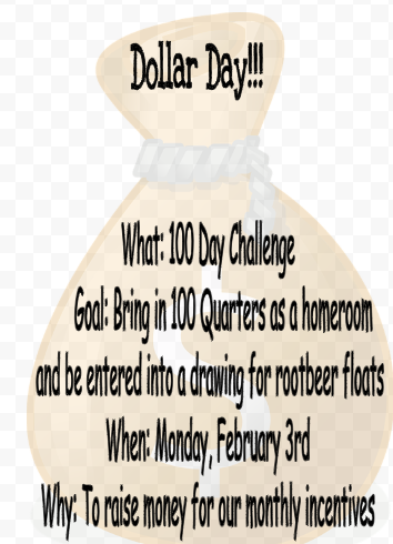 Dollar Days Information for February 3rd