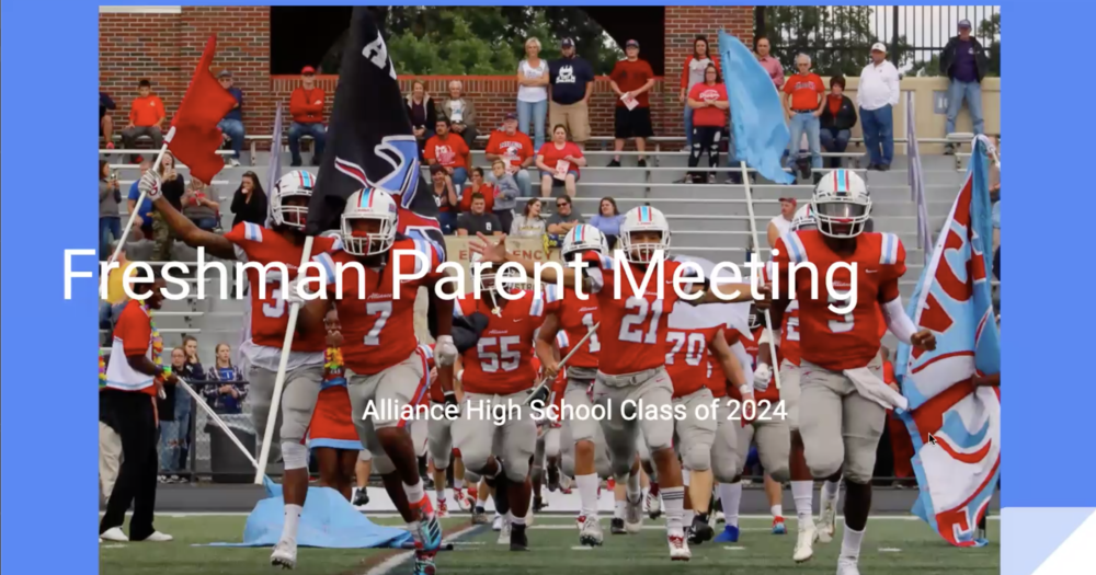 Freshman Virtual Parent Meeting Info