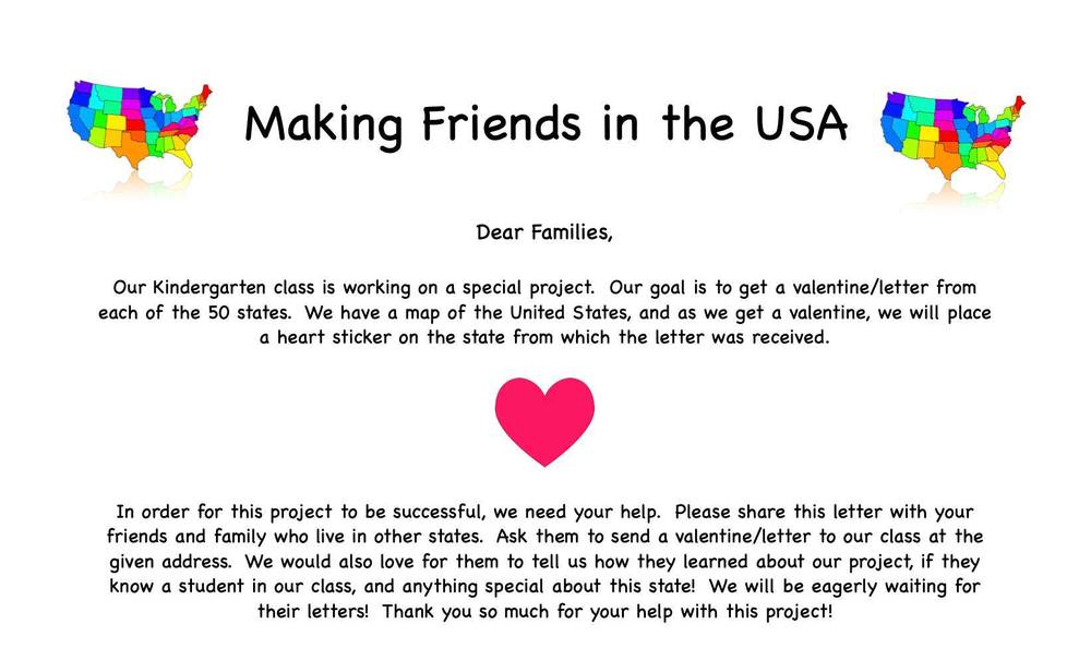 Making Friends in the USA Info