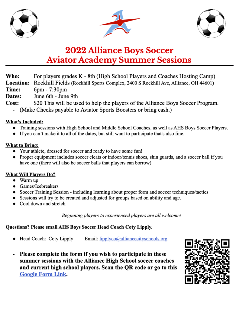 soccer academy info
