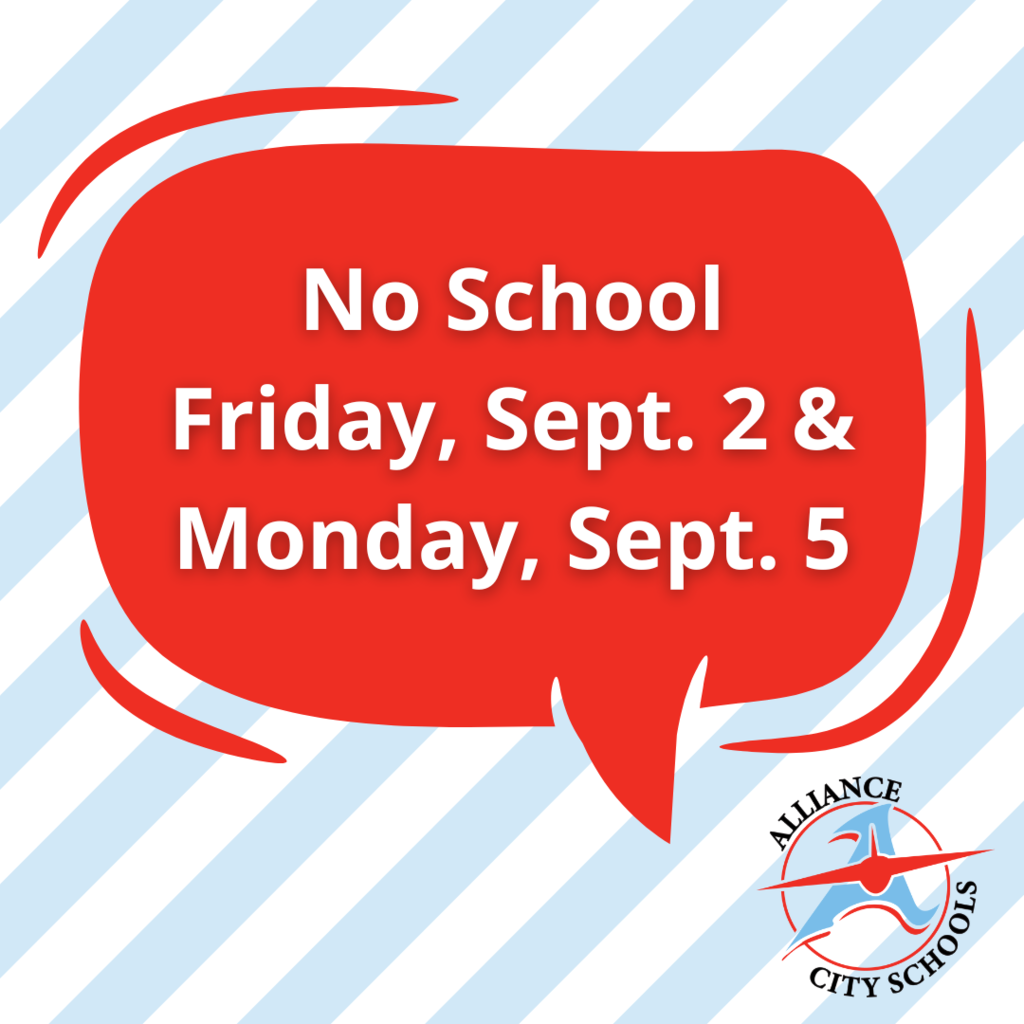 no school sept. 2 & Sept. 5