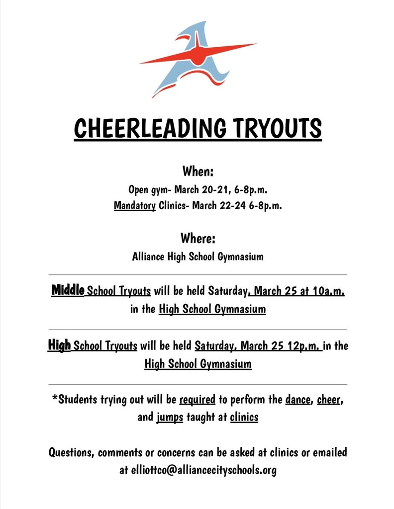 cheerleading tryout information