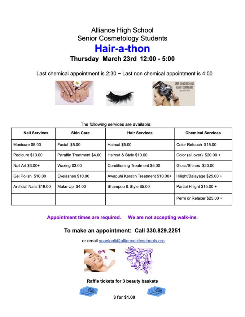 Cosmetology Hair-A-Thon