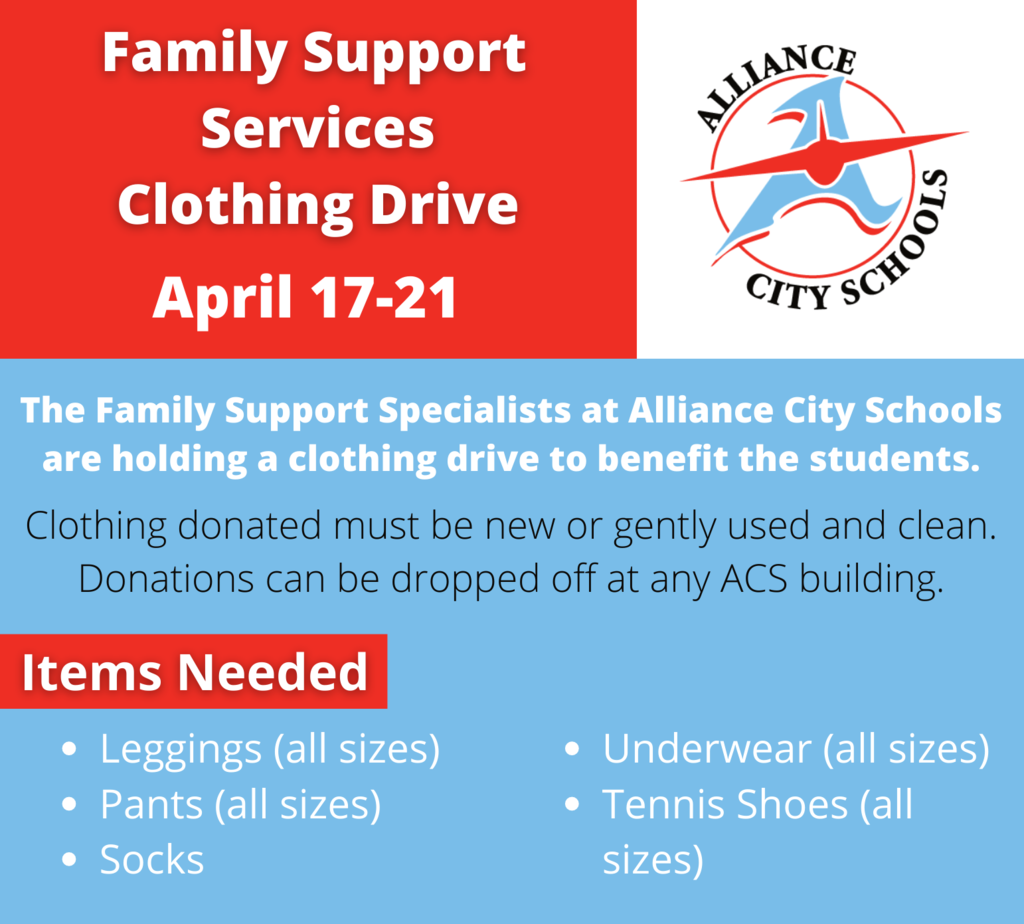 Family Support Specialist Clothing Drive