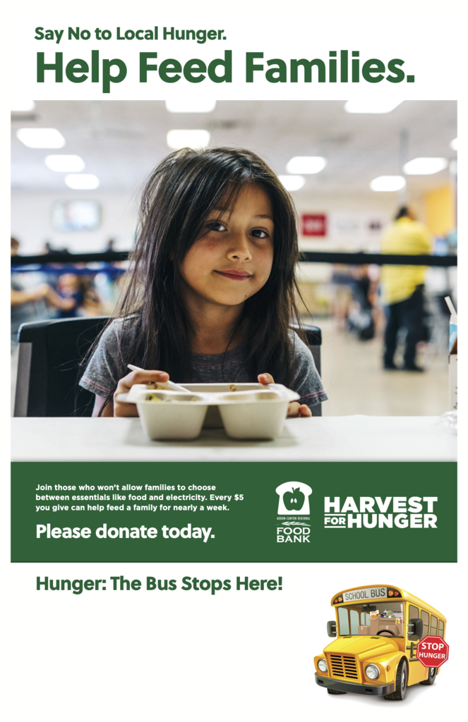 Hunger the bus stops here flyer