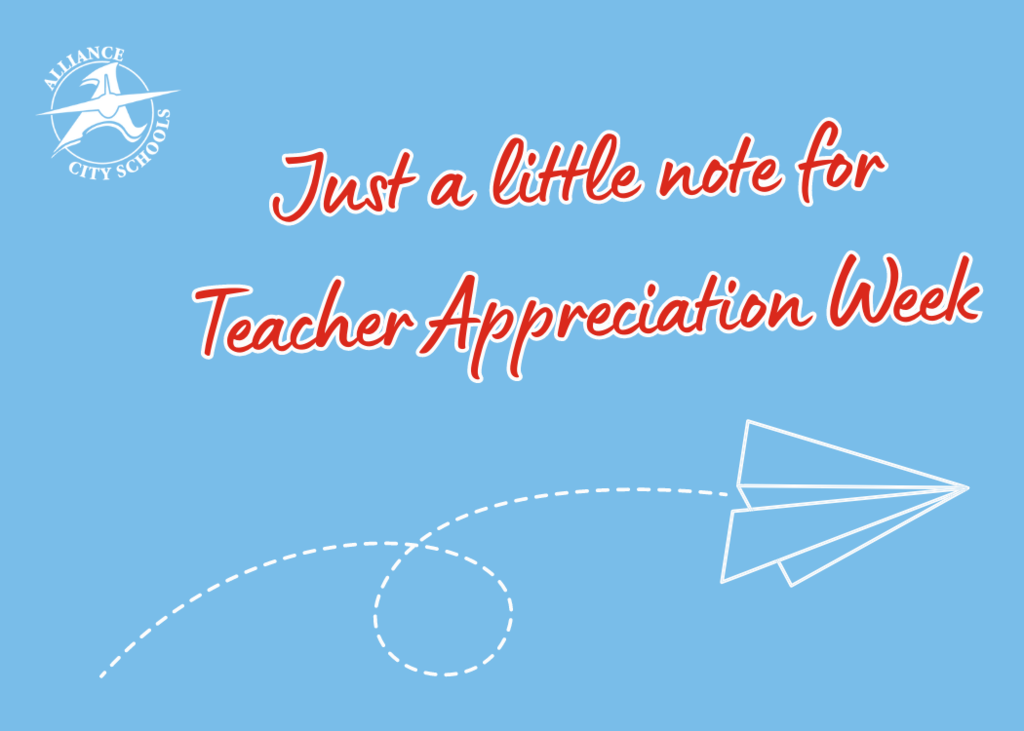 "just a little note for teacher appreciation week"