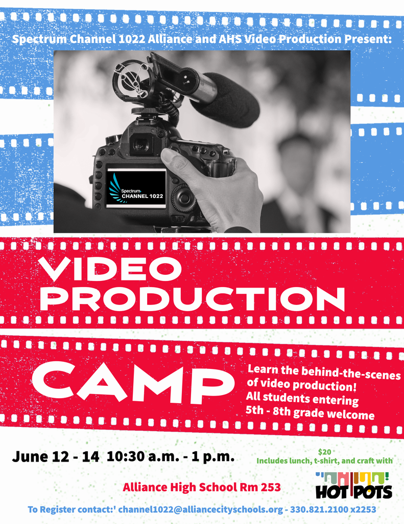 video production camp flyer